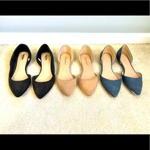 Lot of 3 flats shoes